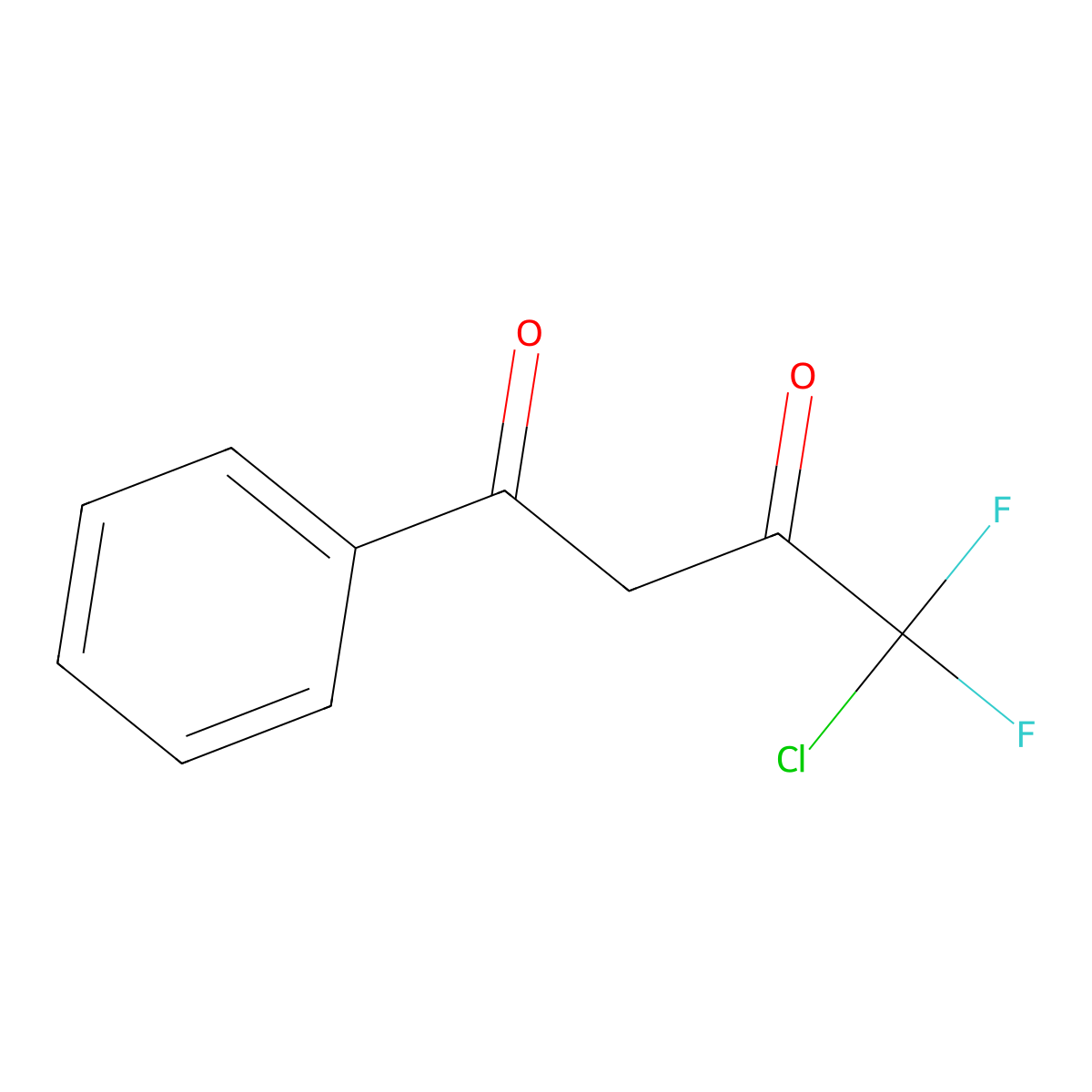 4-Chloro-4,4-difluoro-1-phenylbutane-1,3-dione molecular structure, CAS 2062-21-7