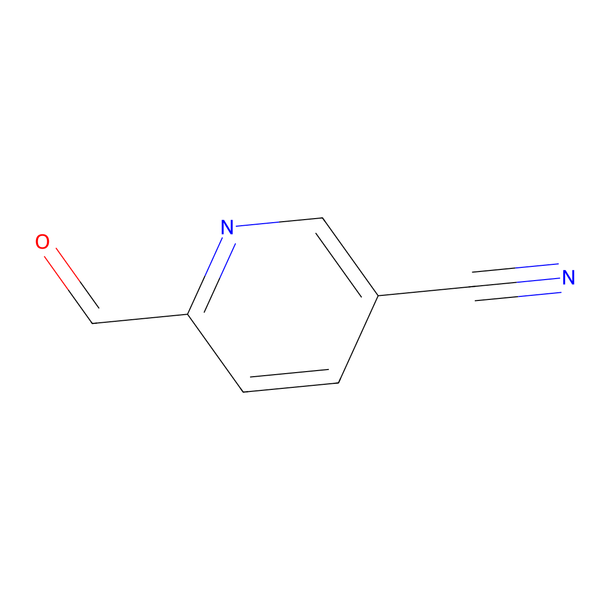 6-Formylpyridine-3-carbonitrile molecular structure, CAS 206201-64-1