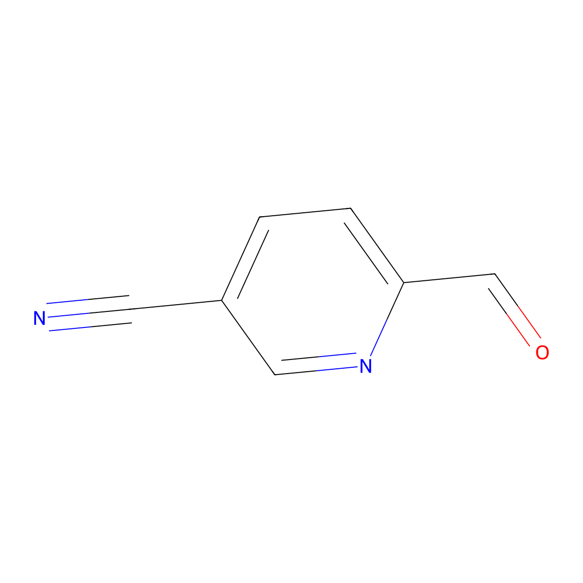 6-Formylpyridine-3-carbonitrile molecular structure, CAS 206201-64-1