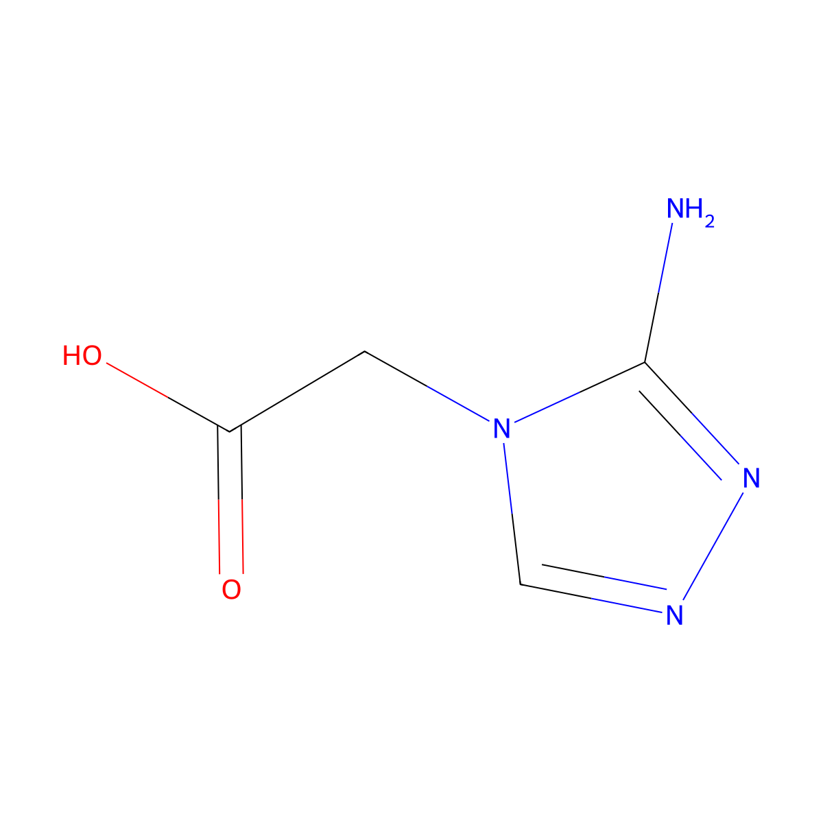 2-(3-amino-4H-1,2,4-triazol-4-yl)acetic acid molecular structure, CAS 2062290-35-9