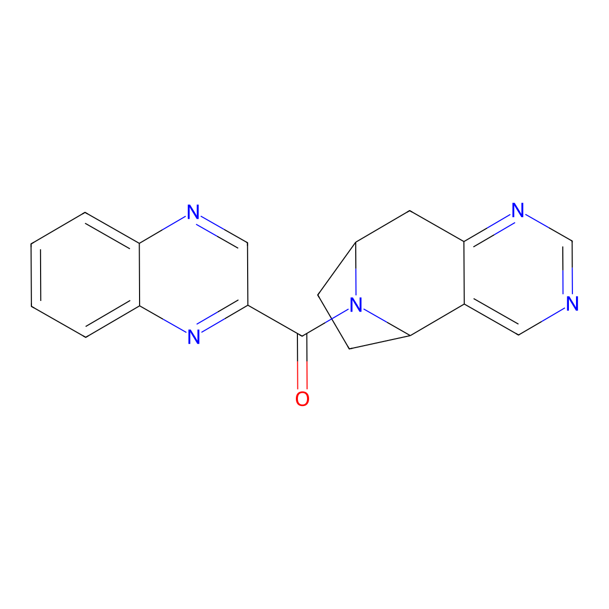 quinoxalin-2-yl((5R,8S)-6,7,8,9-tetrahydro-5H-5,8-epiminocyclohepta[d]pyrimidin-10-yl)methanone molecular structure, CAS 2062348-69-8