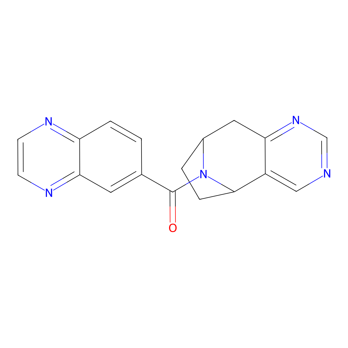 quinoxalin-6-yl((5R,8S)-6,7,8,9-tetrahydro-5H-5,8-epiminocyclohepta[d]pyrimidin-10-yl)methanone molecular structure, CAS 2062349-12-4