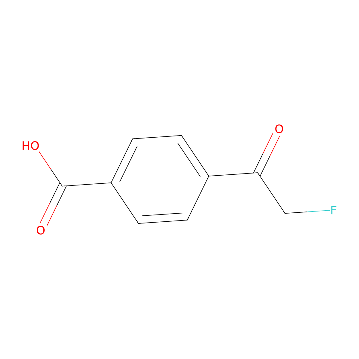 4-(2-Fluoroacetyl)benzoic acid molecular structure, CAS 2062562-03-0