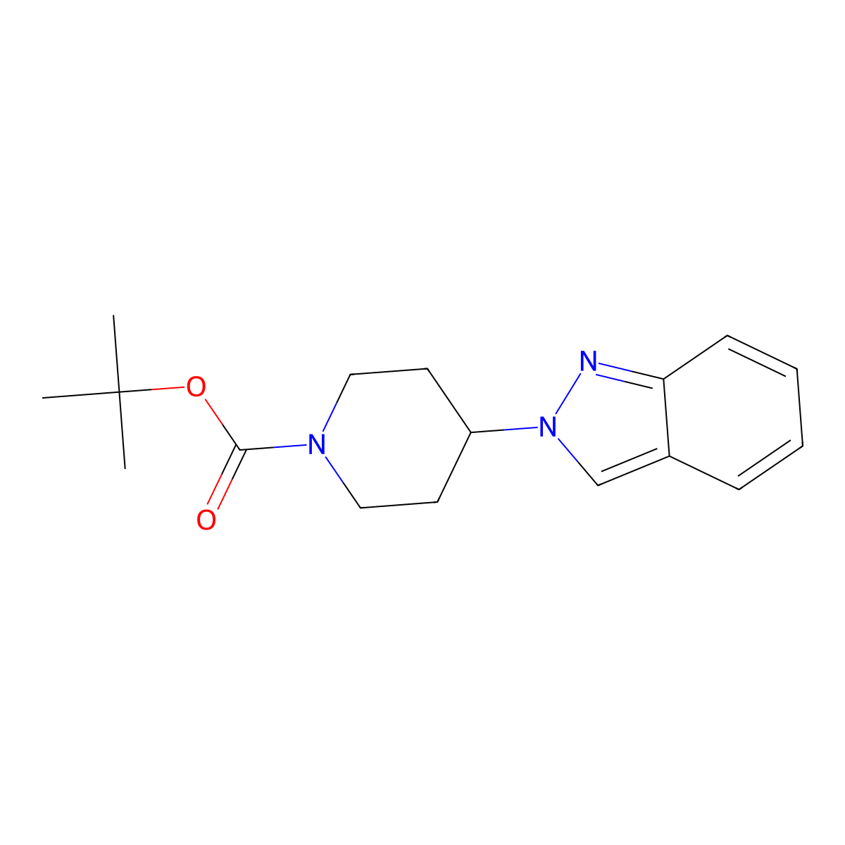 tert-butyl 4-(2H-indazol-2-yl)piperidine-1-carboxylate molecular structure, CAS 2062562-14-3