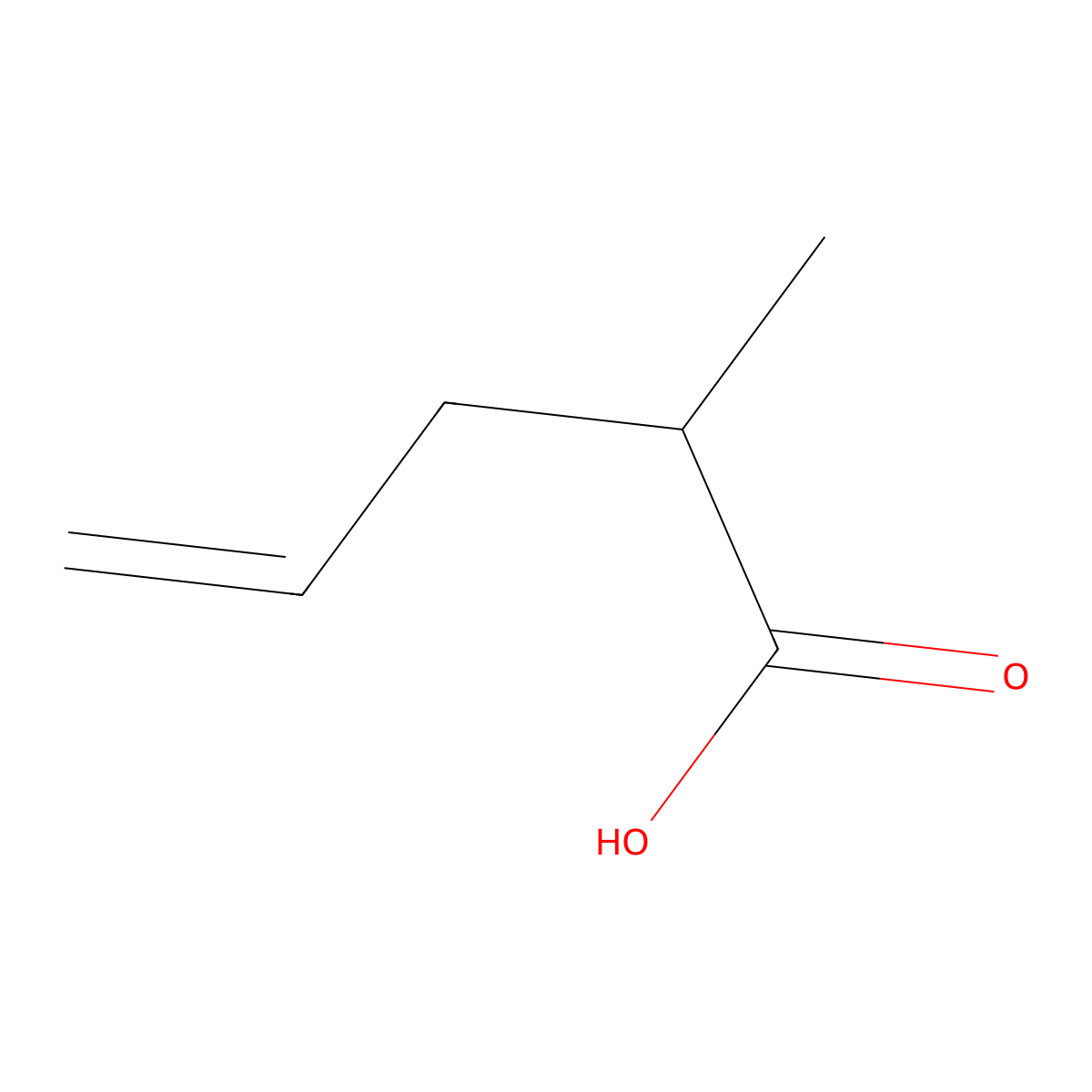 (S)-2-Methyl-4-pentenoic acid molecular structure, CAS 20626-61-3