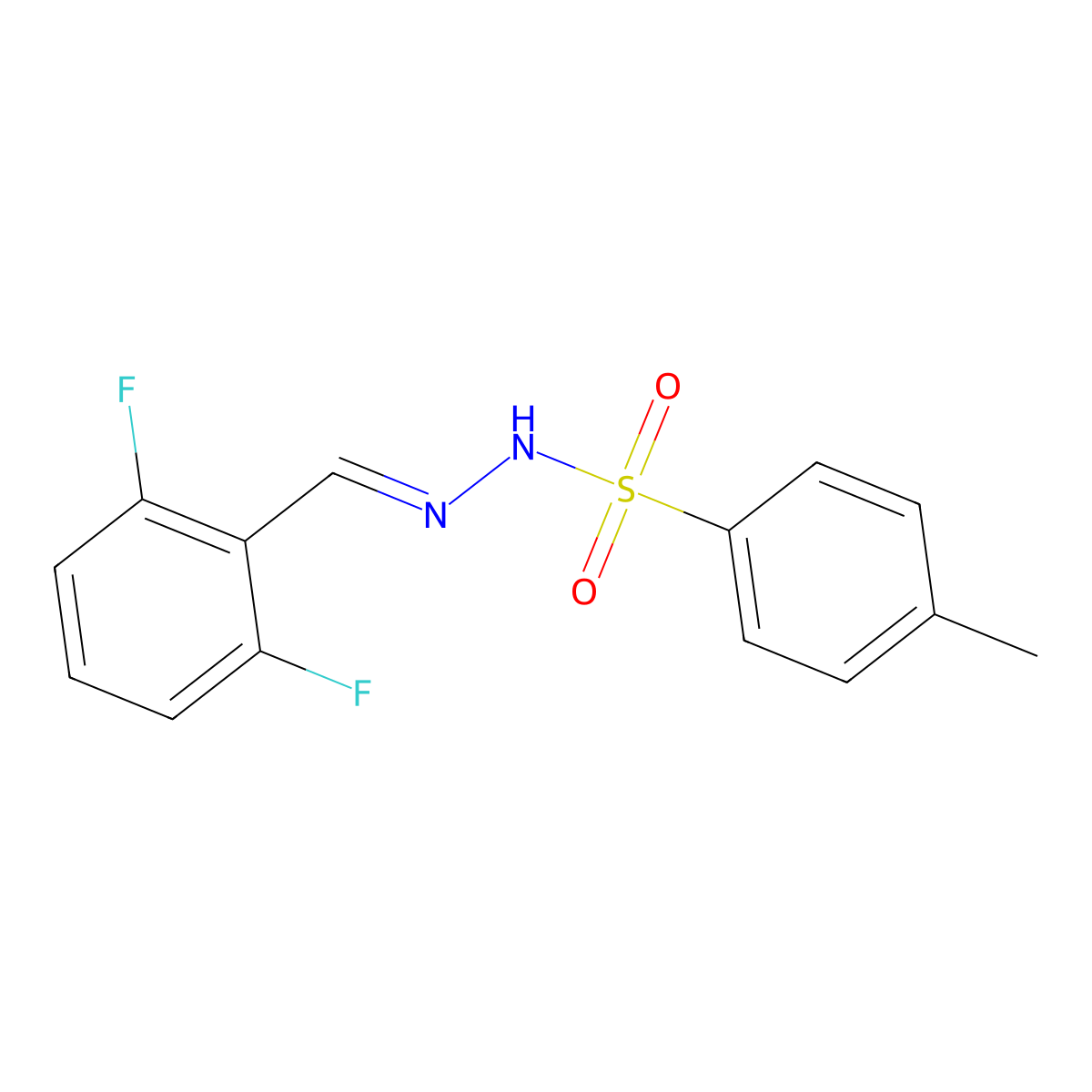N'-(2,6-Difluorobenzylidene)-4-methylbenzenesulfonohydrazide molecular structure, CAS 2062613-30-1