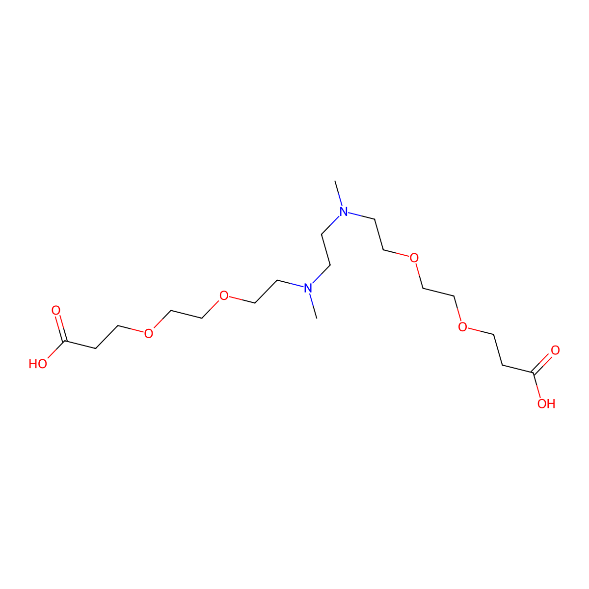 N,N'-DME-N,N'-Bis-PEG2-acid molecular structure, CAS 2062663-61-8
