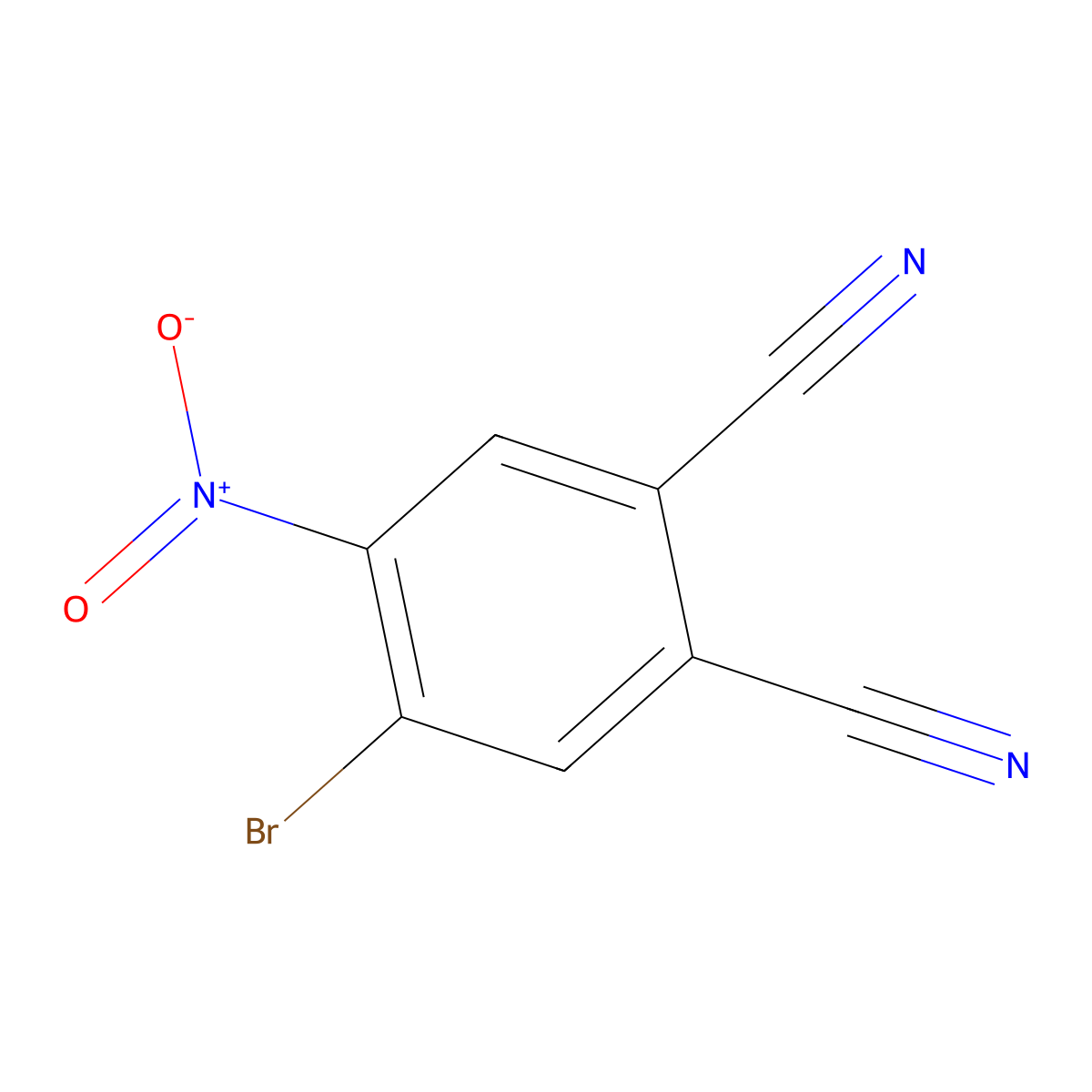 4-Bromo-5-nitro-phthalonitrile molecular structure, CAS 206268-72-6