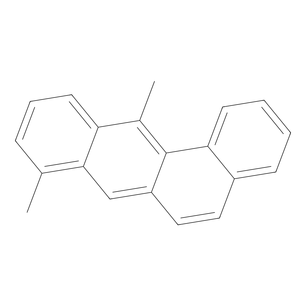 Benz(a)anthracene, 8,12-dimethyl- molecular structure, CAS 20627-31-0