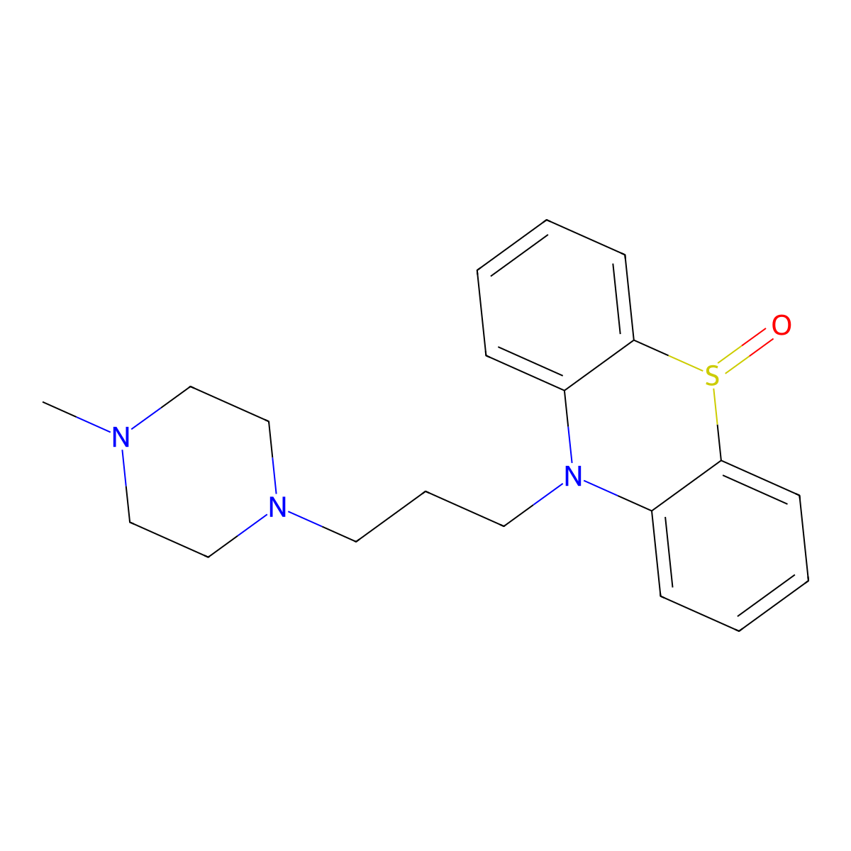 Perazine sulfoxide molecular structure, CAS 20627-44-5