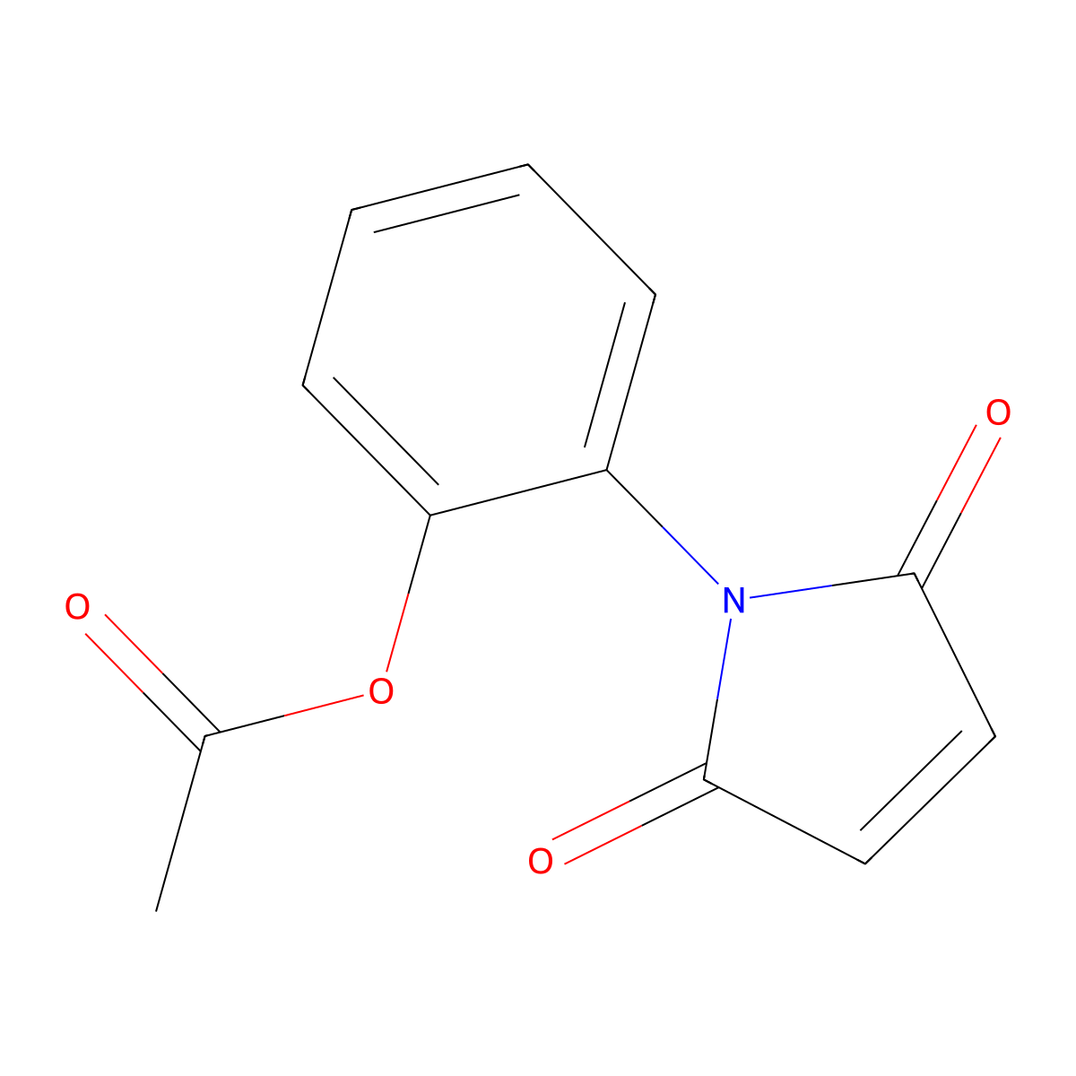 2-(2,5-dioxo-2,5-dihydro-1H-pyrrol-1-yl)phenyl acetate molecular structure, CAS 20627-81-0