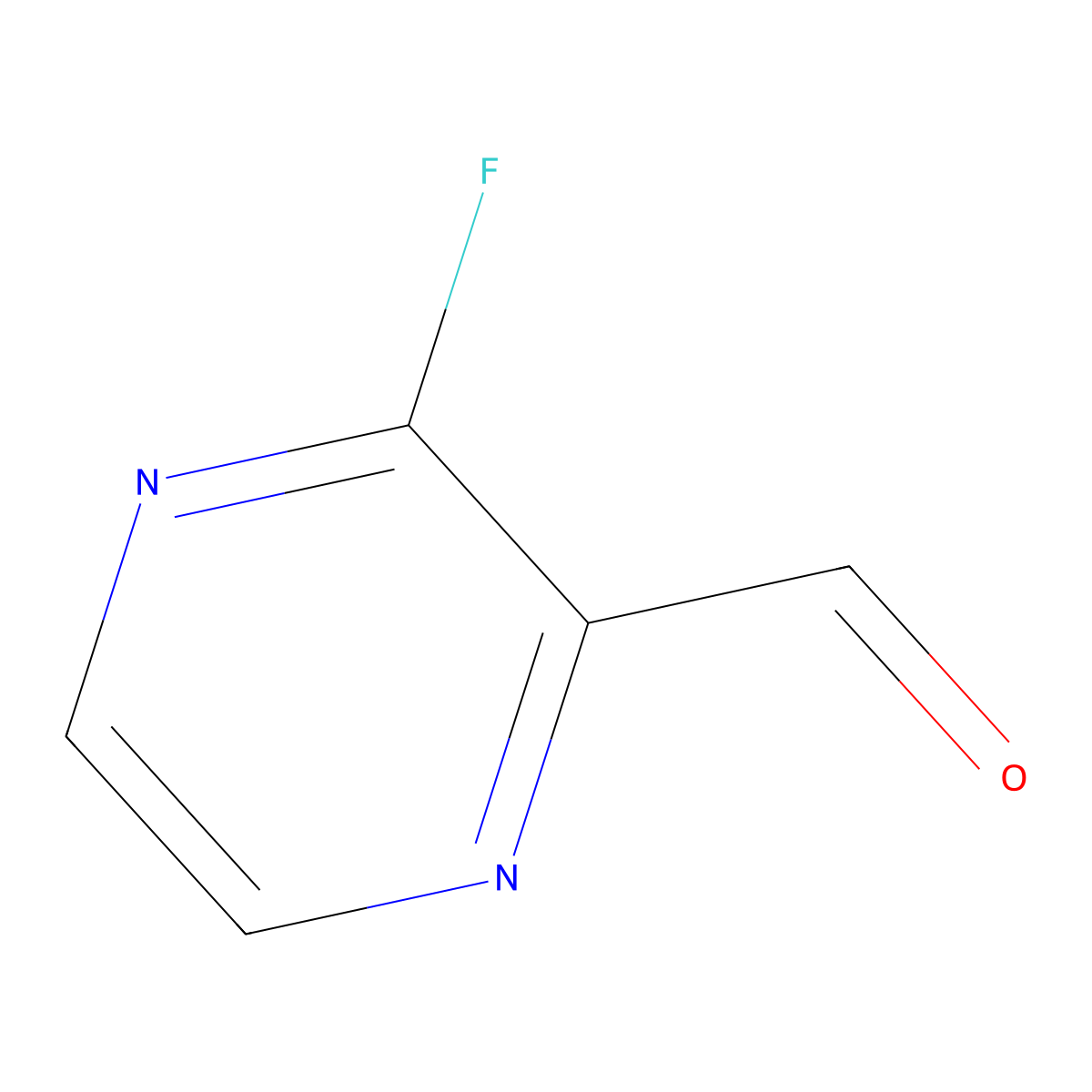 3-Fluoropyrazine-2-carbaldehyde molecular structure, CAS 206278-24-2