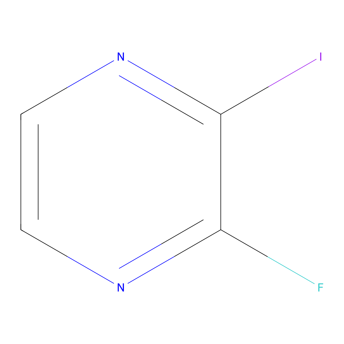 2-Fluoro-3-iodopyrazine molecular structure, CAS 206278-26-4
