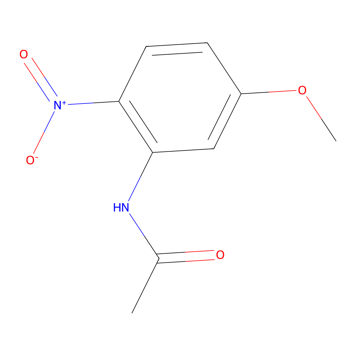 N-(5-Methoxy-2-nitrophenyl)acetamide molecular structure, CAS 20628-18-6