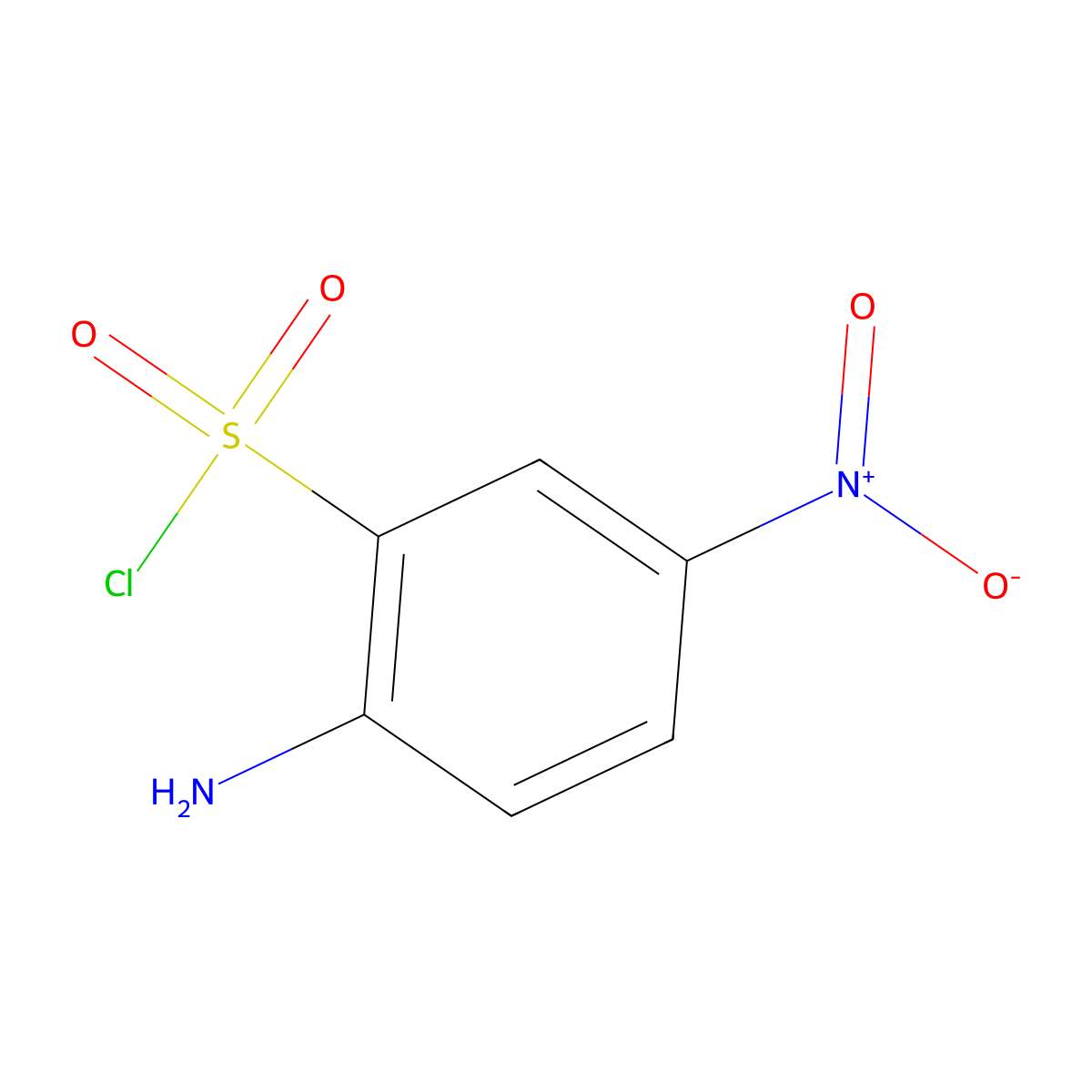 Benzenesulfonyl chloride, 2-amino-5-nitro- molecular structure, CAS 20628-33-5