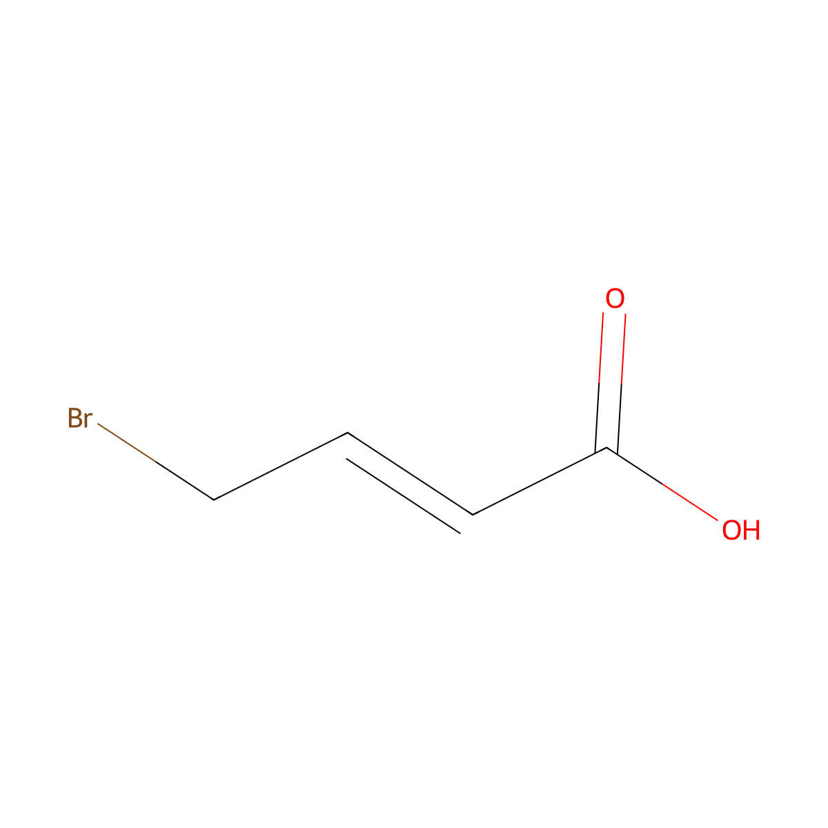 4-Bromo-2-butenoic acid molecular structure, CAS 20629-35-0