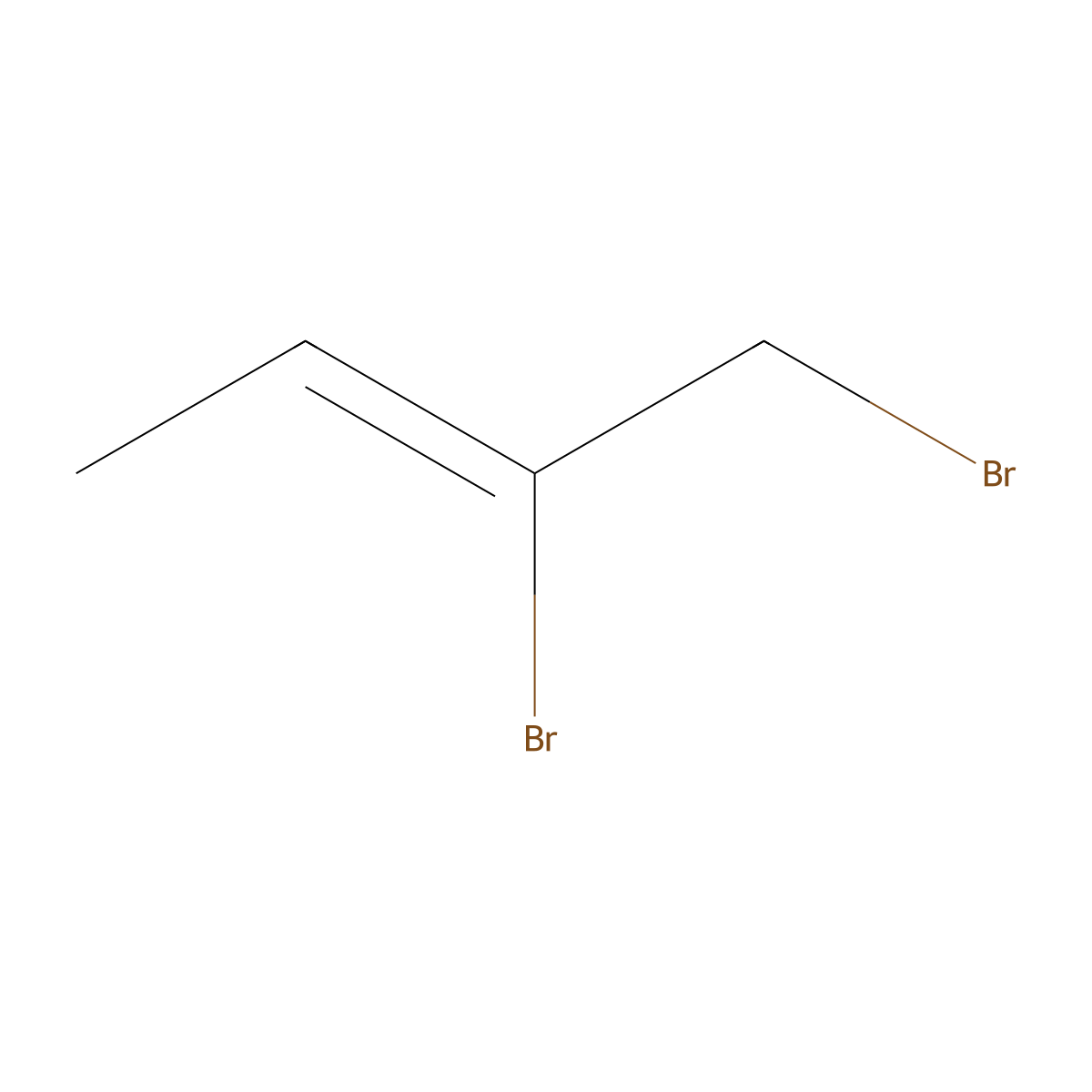 1,2-Dibromo-2-butene molecular structure, CAS 20629-39-4