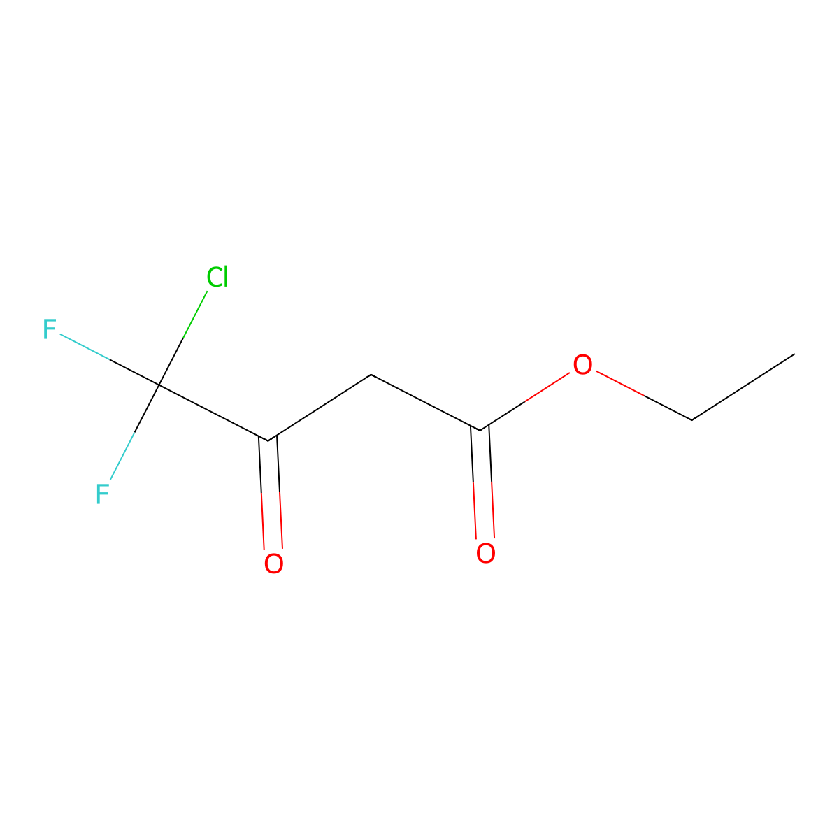 Ethyl 4-chloro-4,4-difluoro-3-oxobutanoate molecular structure, CAS 2063-17-4