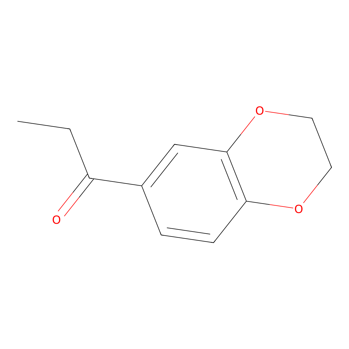 1-(2,3-Dihydro-1,4-benzodioxin-6-yl)propan-1-one molecular structure, CAS 20632-12-6