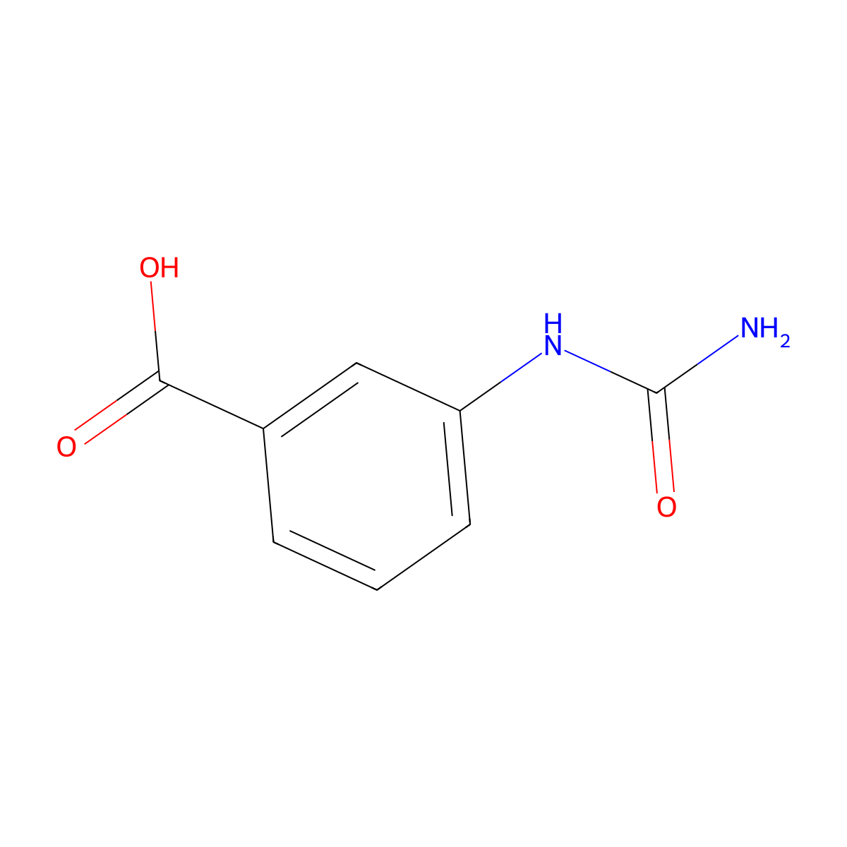 3-((Aminocarbonyl)Amino)Benzoic Acid molecular structure, CAS 20632-43-3