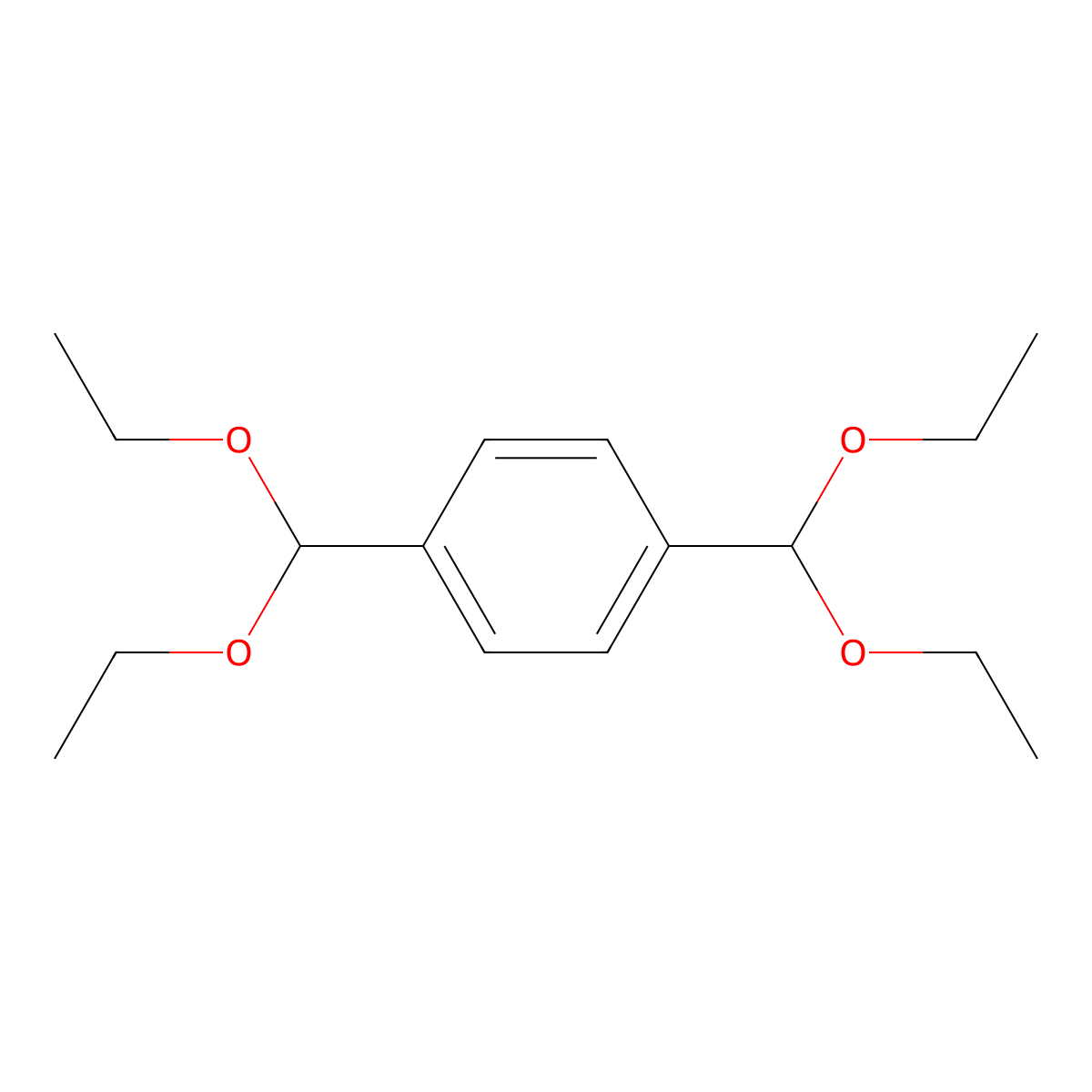 Terephthalaldehyde Bis(diethyl Acetal) molecular structure, CAS 20635-30-7
