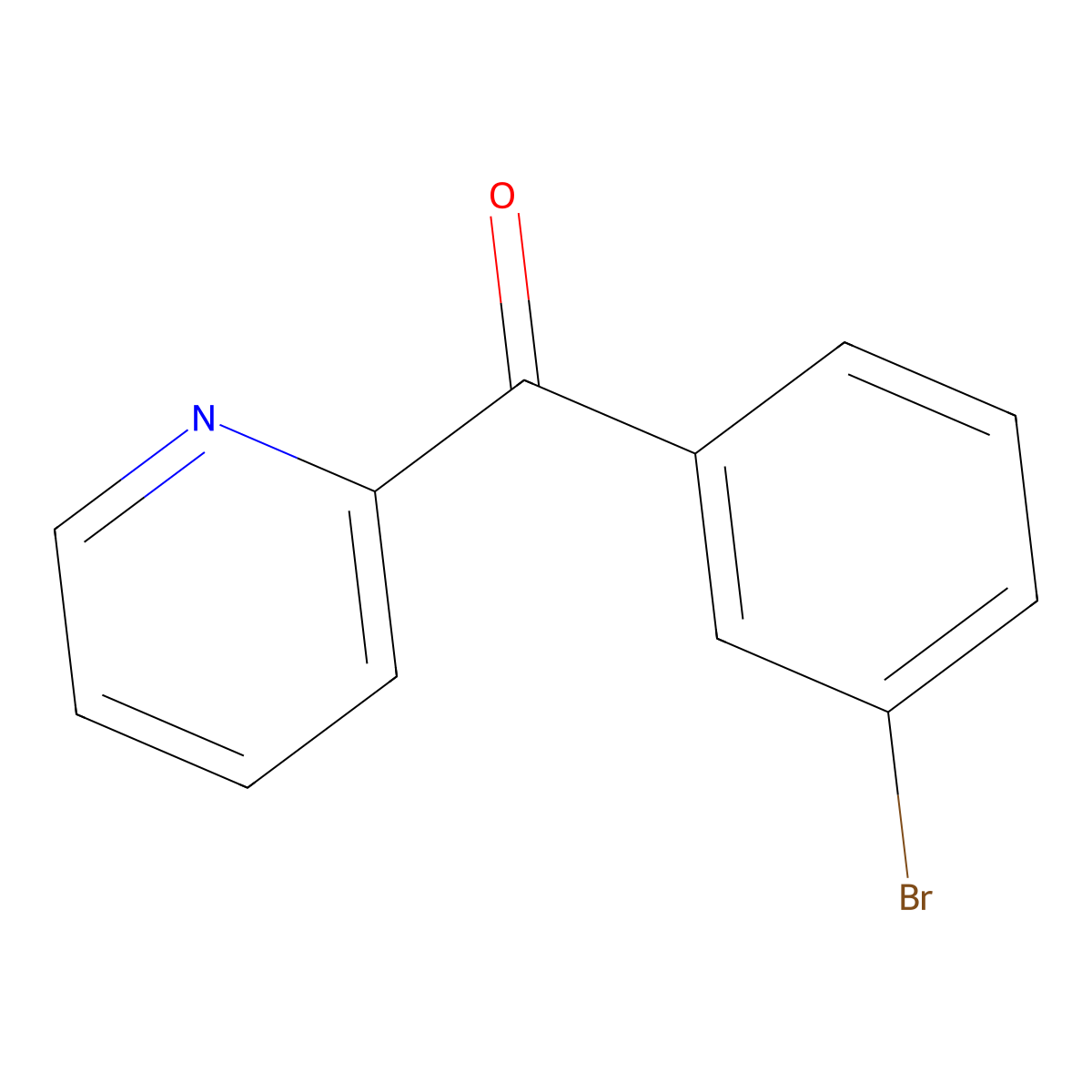 2-(3-Bromobenzoyl)pyridine molecular structure, CAS 206357-82-6