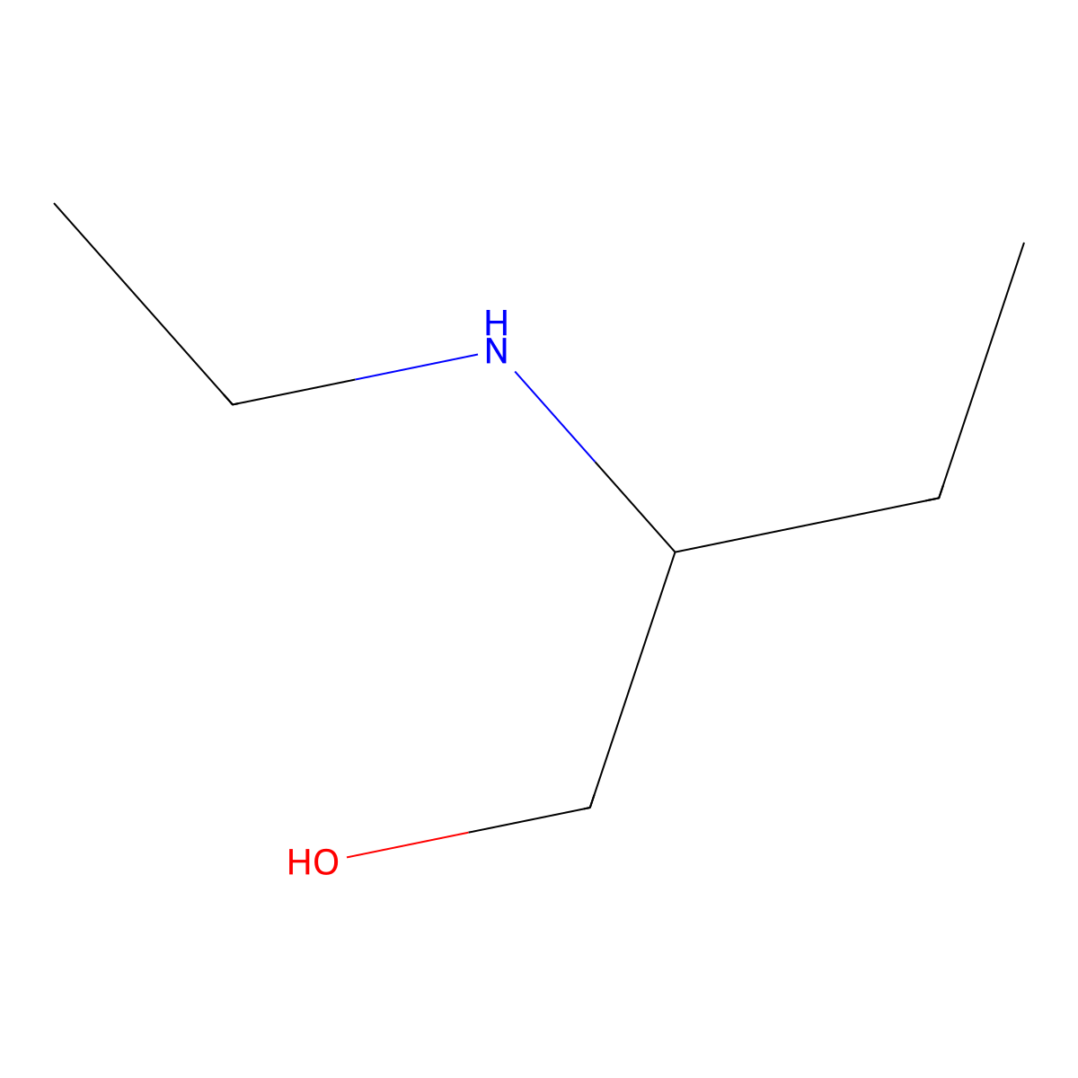 2-(Ethylamino)butan-1-ol molecular structure, CAS 20636-06-0