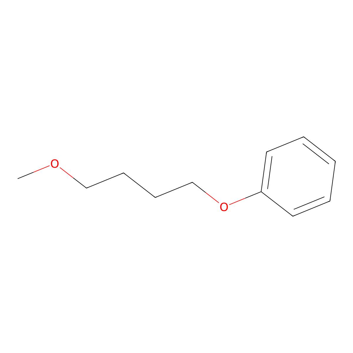 Benzene, (4-methoxybutoxy)- molecular structure, CAS 20636-14-0