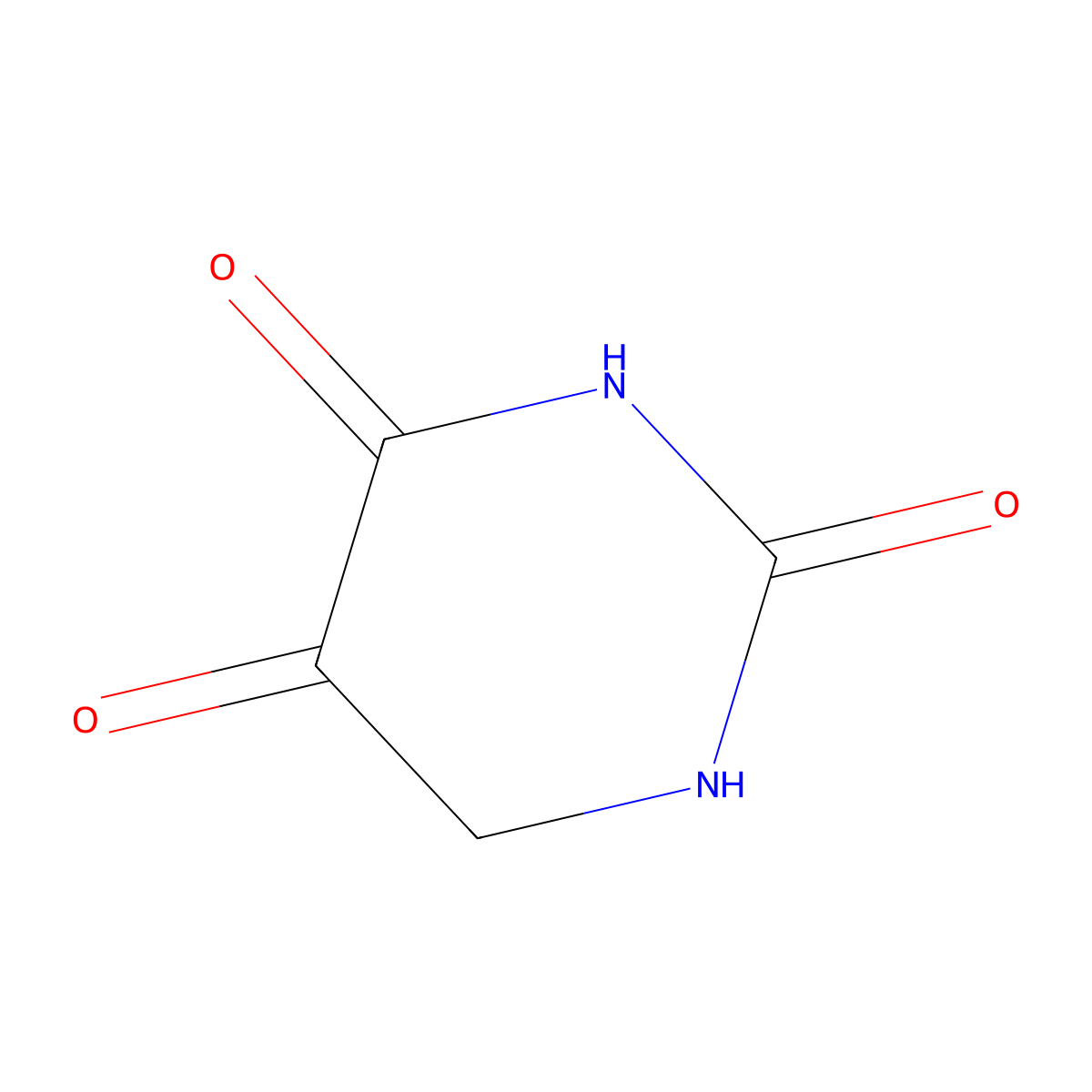 Isobarbituric acid molecular structure, CAS 20636-41-3
