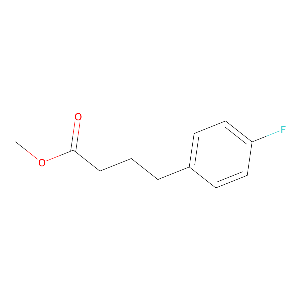 Methyl 4-(4-fluorophenyl)butanoate molecular structure, CAS 20637-05-2