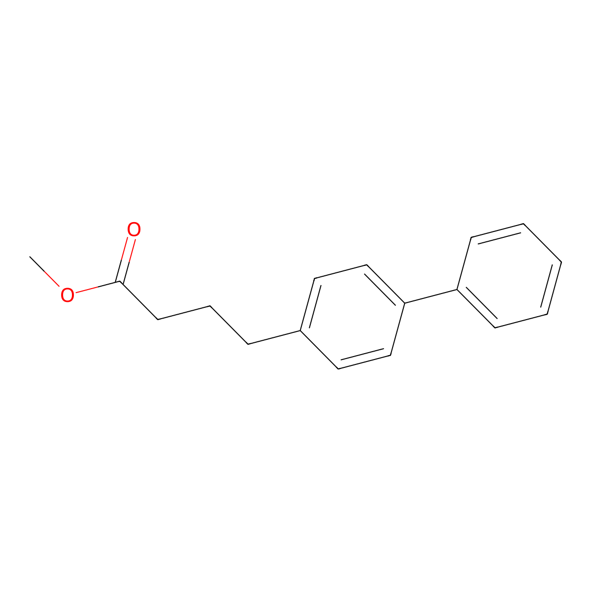 4-(4-Biphenylyl)butanoic acid methyl ester molecular structure, CAS 20637-07-4