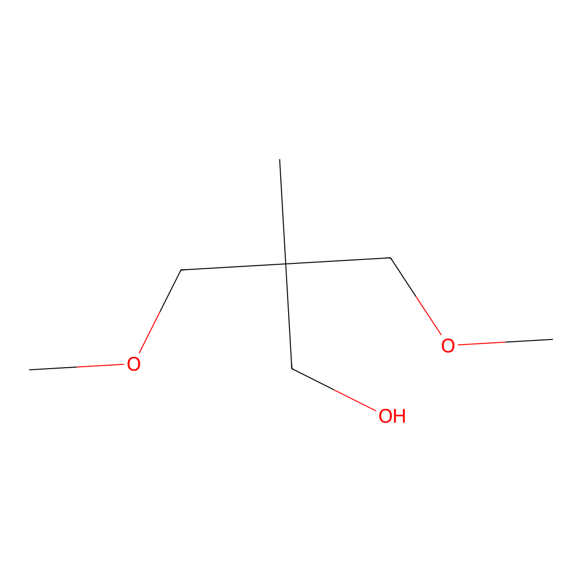 3-Methoxy-2-(methoxymethyl)-2-methylpropan-1-ol molecular structure, CAS 20637-34-7