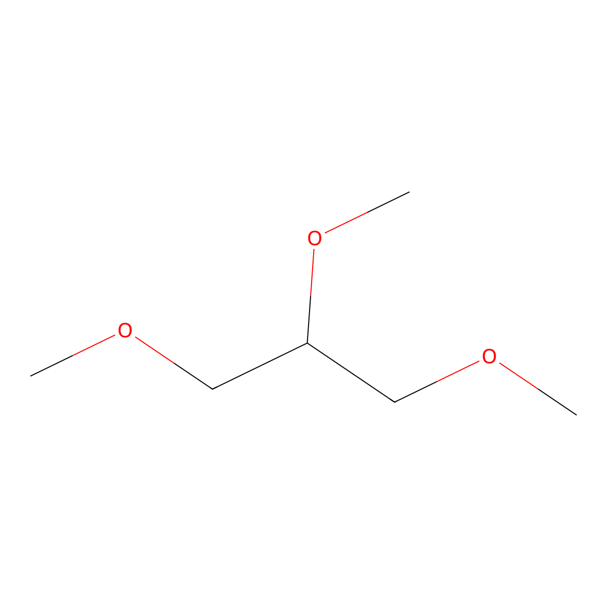 1,2,3-Trimethoxypropane molecular structure, CAS 20637-49-4