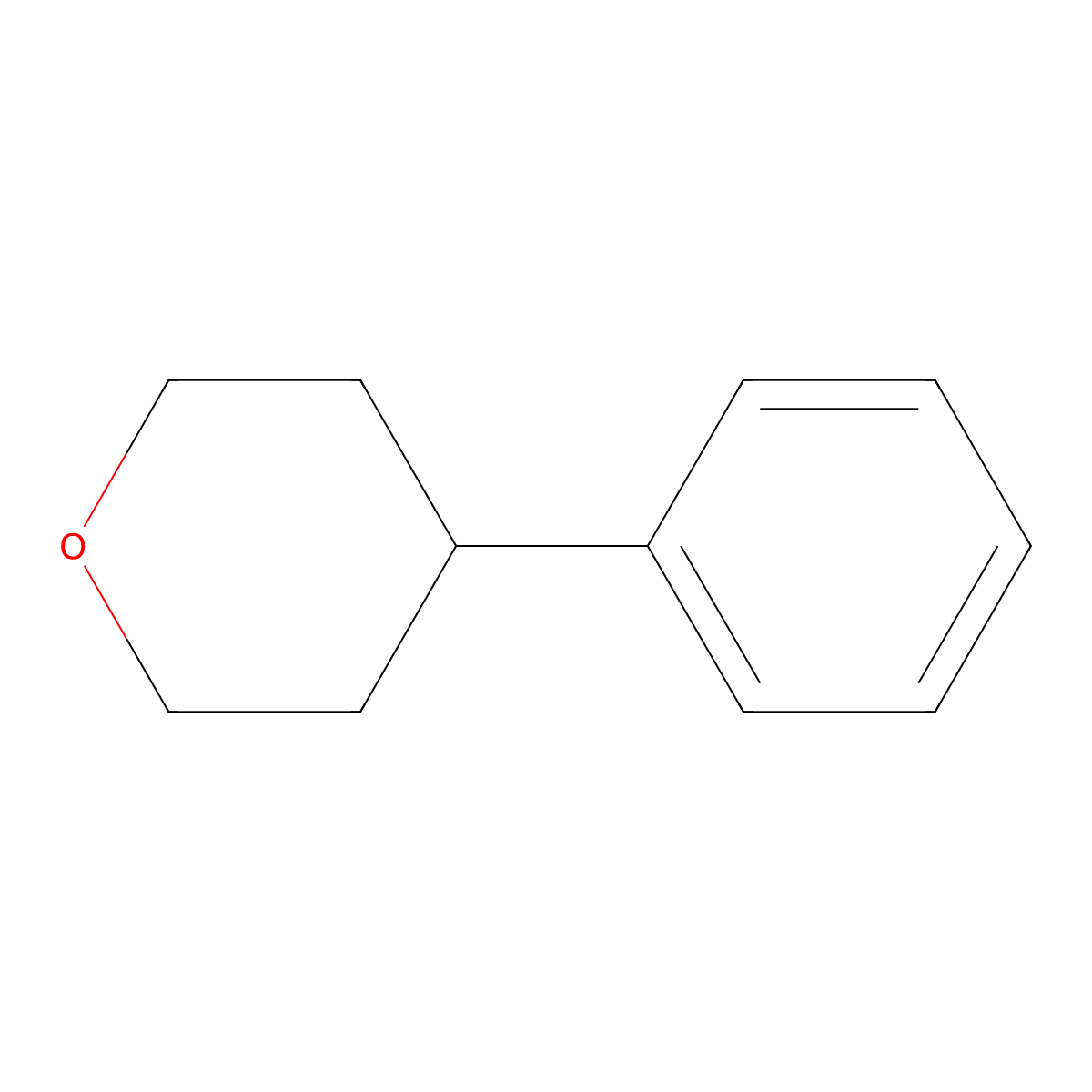 Pyran, 4-phenyltetrahydro- molecular structure, CAS 20638-52-2