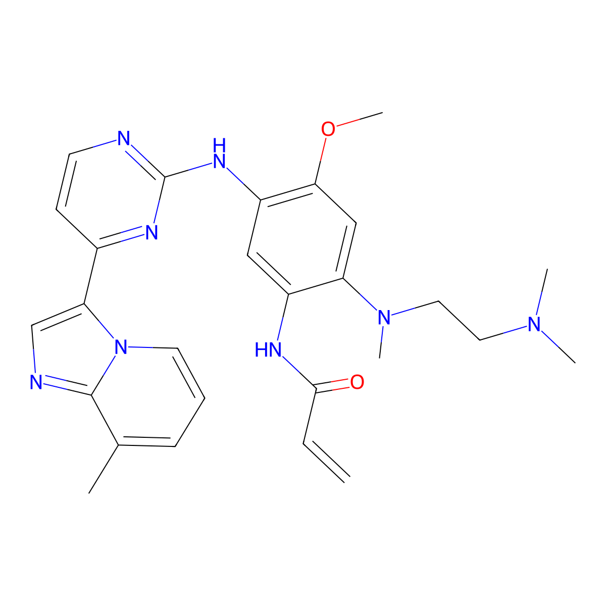 Pruvonertinib molecular structure, CAS 2064269-82-3