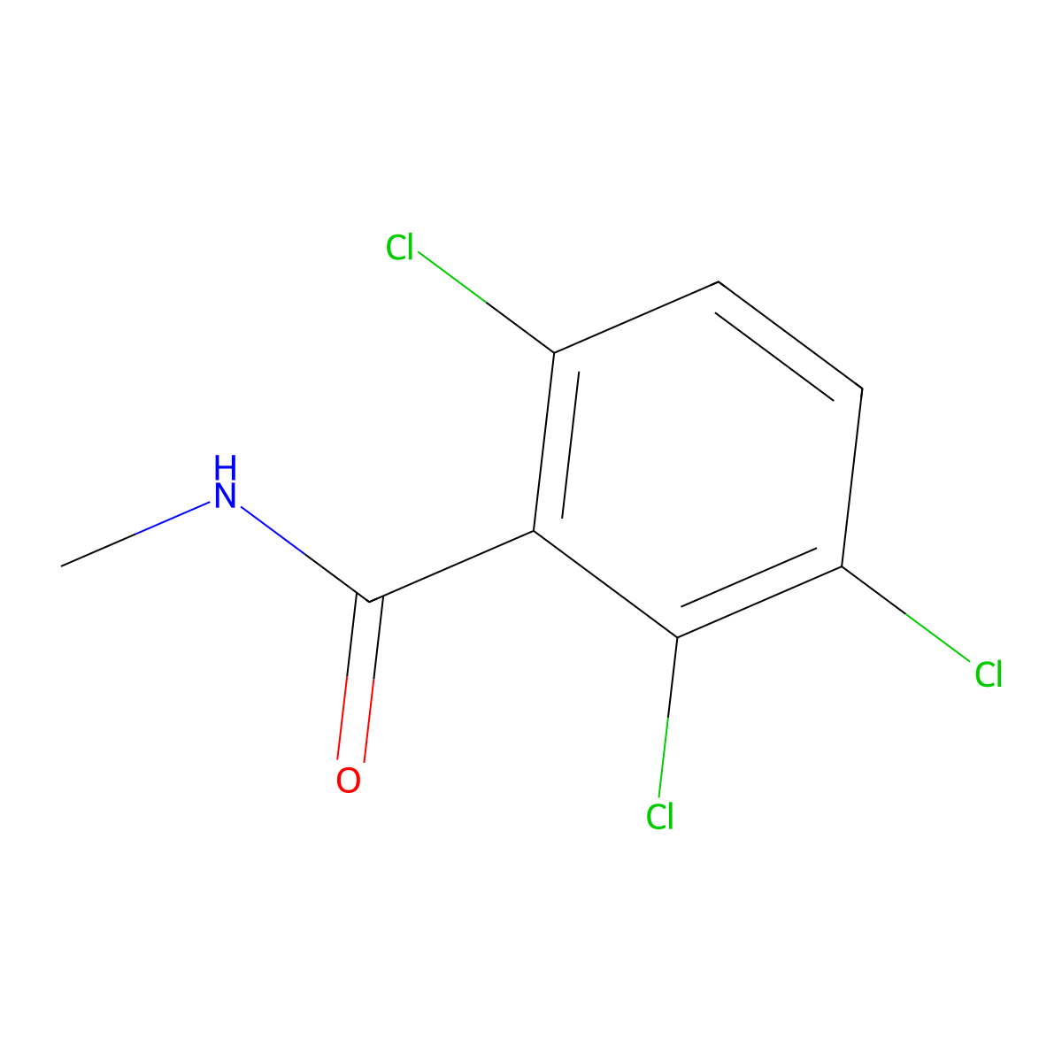 2,3,6-trichloro-N-methylbenzamide molecular structure, CAS 20643-33-8