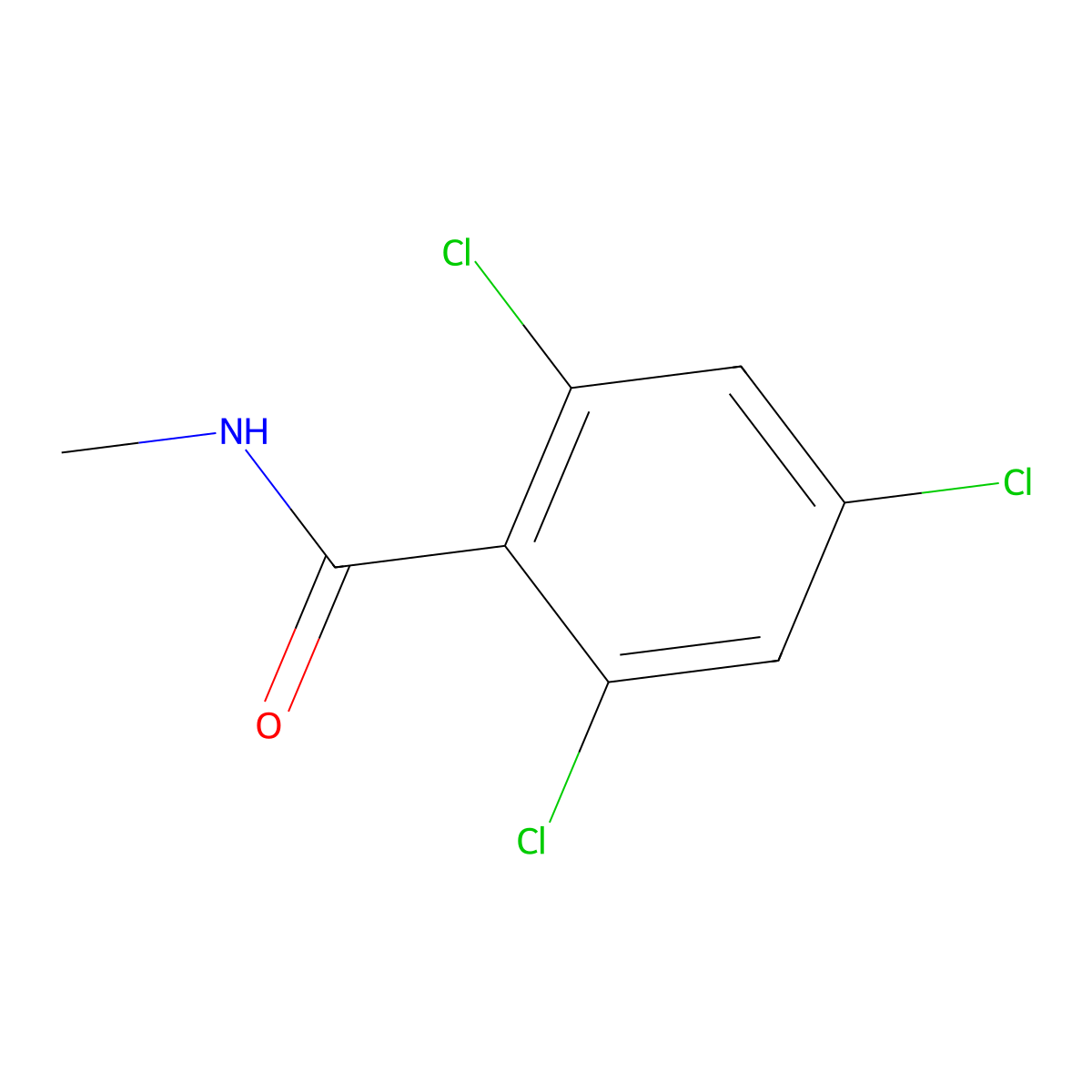 2,4,6-trichloro-N-methylbenzamide molecular structure, CAS 20643-40-7