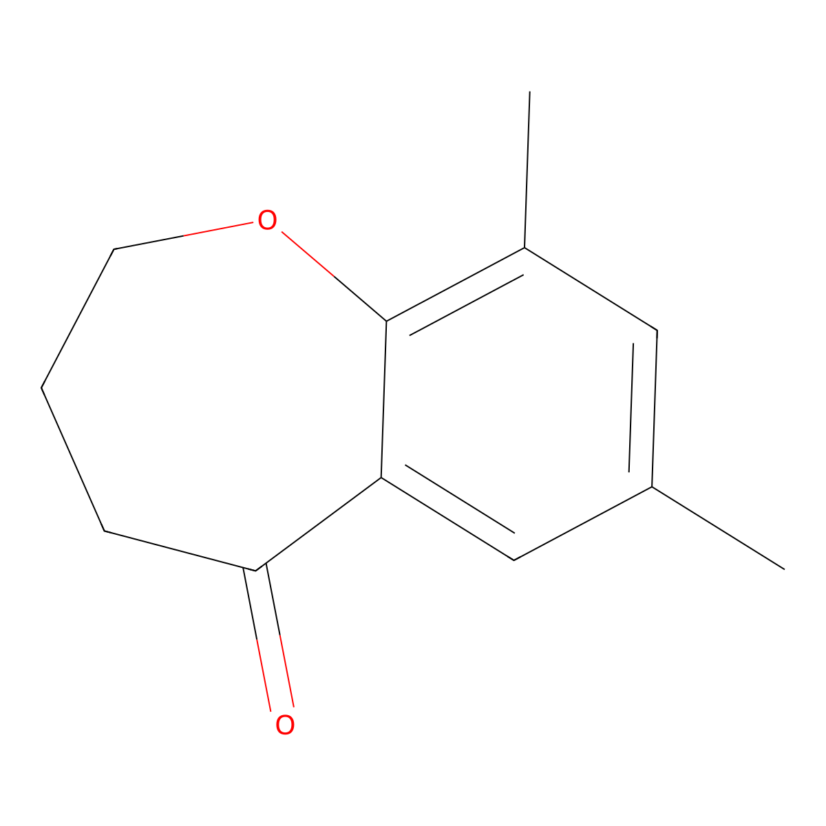 7,9-Dimethyl-2,3,4,5-tetrahydro-1-benzoxepin-5-one molecular structure, CAS 206435-79-2