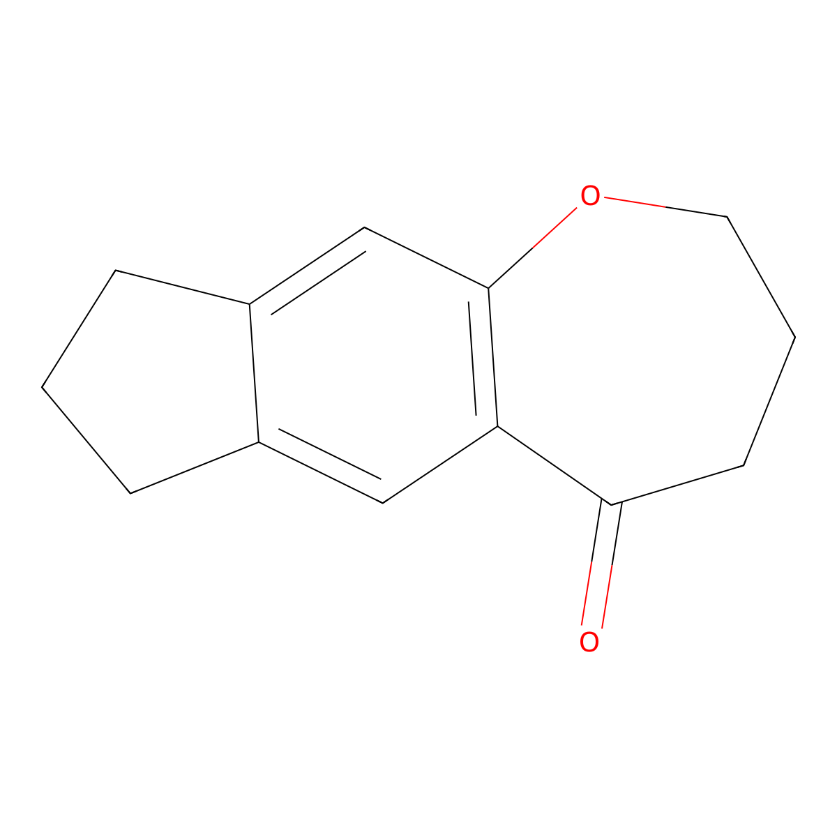 2H,3H,4H,5H,7H,8H,9H-indeno[5,6-b]oxepin-5-one molecular structure, CAS 206435-98-5