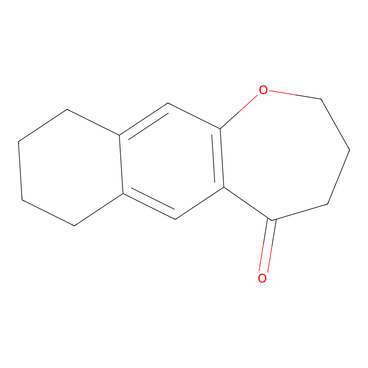 2H,3H,4H,5H,7H,8H,9H,10H-naphtho[2,3-b]oxepin-5-one molecular structure, CAS 206436-00-2