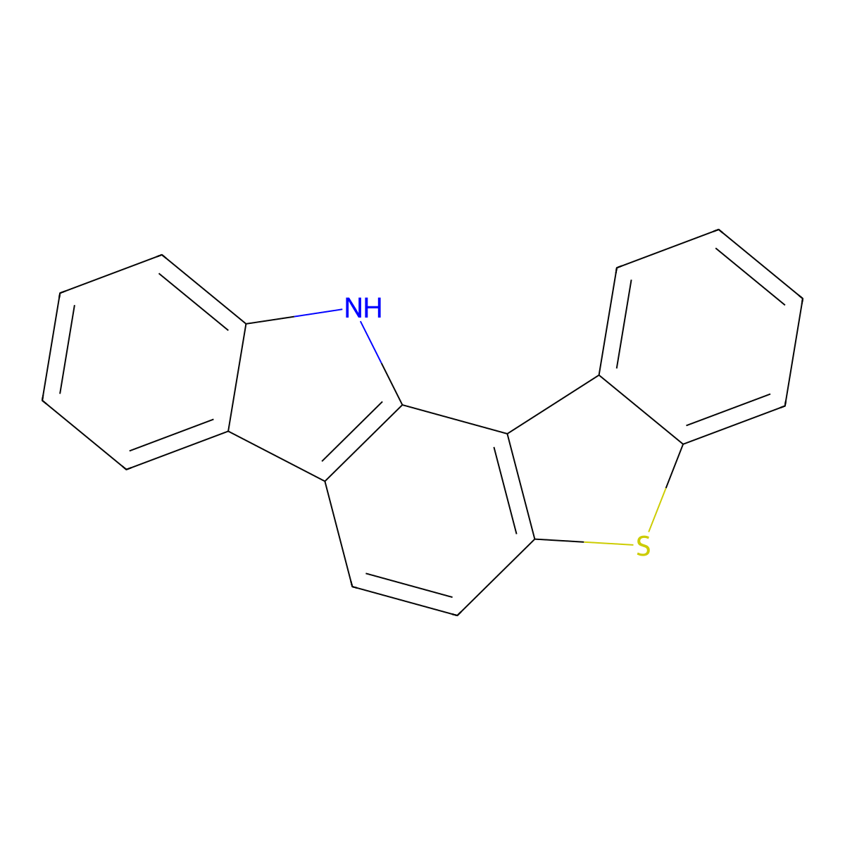 12H-Benzo[4,5]thieno[3,2-a]carbazole molecular structure, CAS 206447-68-9