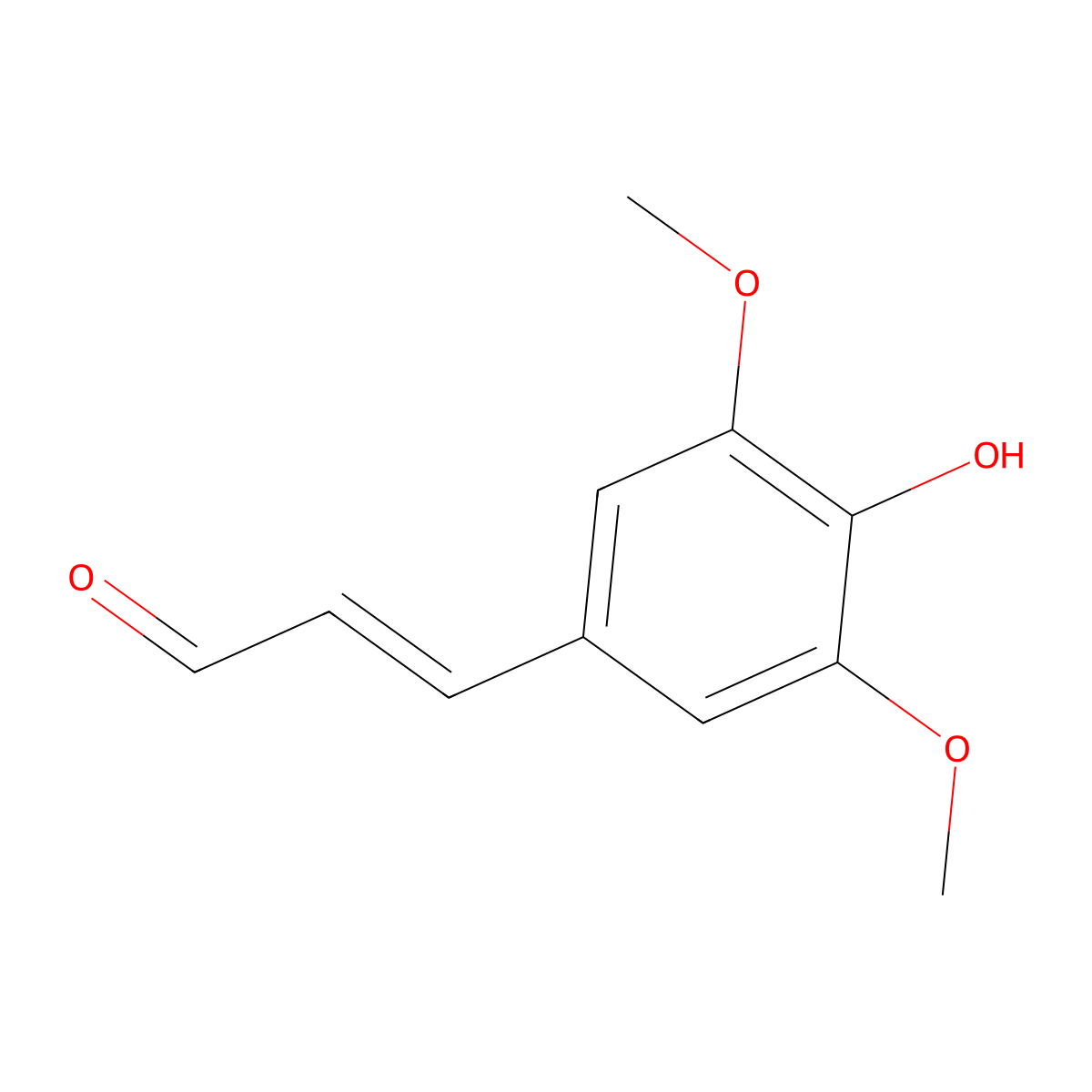 Sinapaldehyde molecular structure, CAS 20649-43-8
