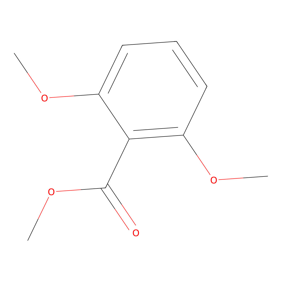 Benzoic acid, 2,6-dimethoxy-, methyl ester molecular structure, CAS 2065-27-2