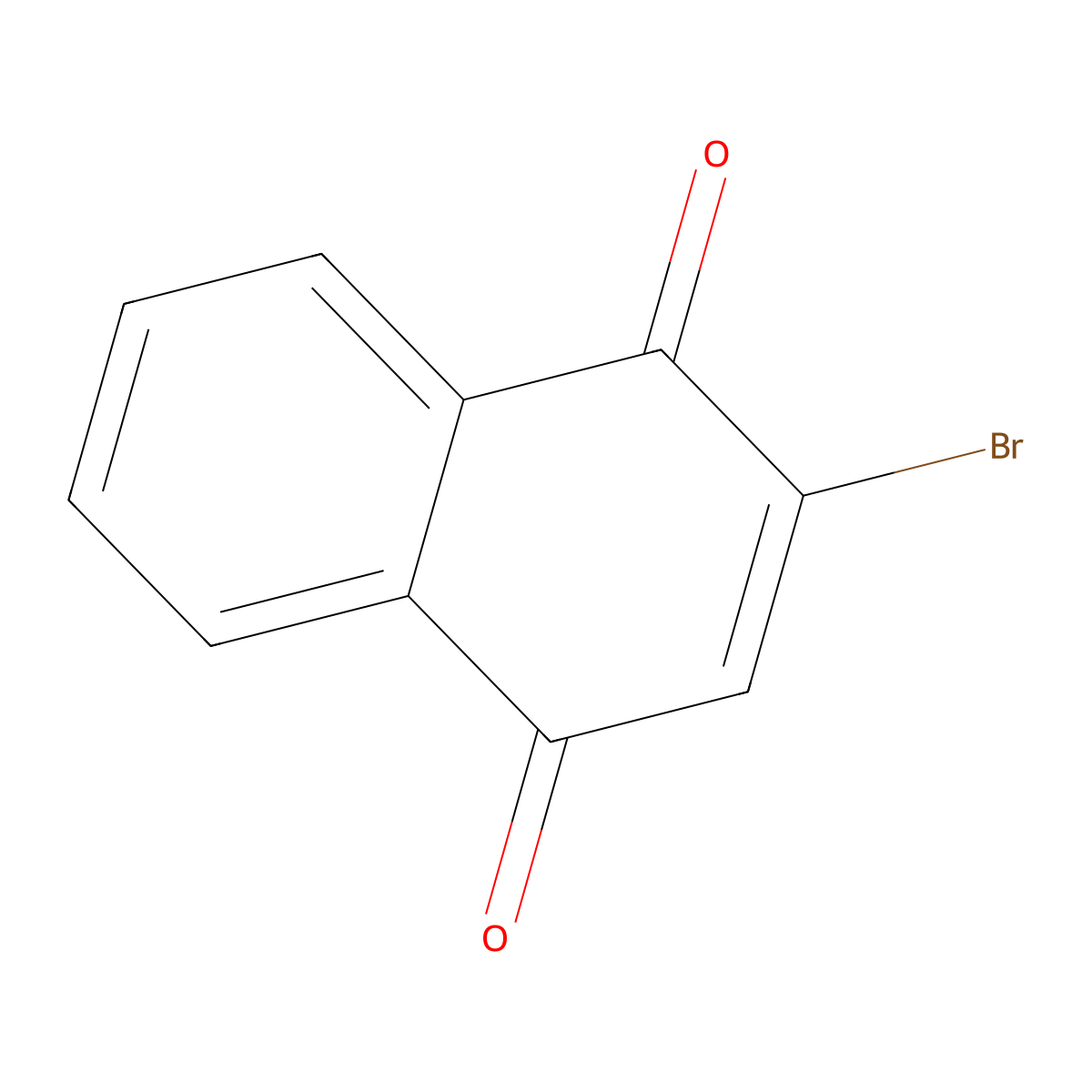 1,4-Naphthalenedione, 2-bromo- molecular structure, CAS 2065-37-4
