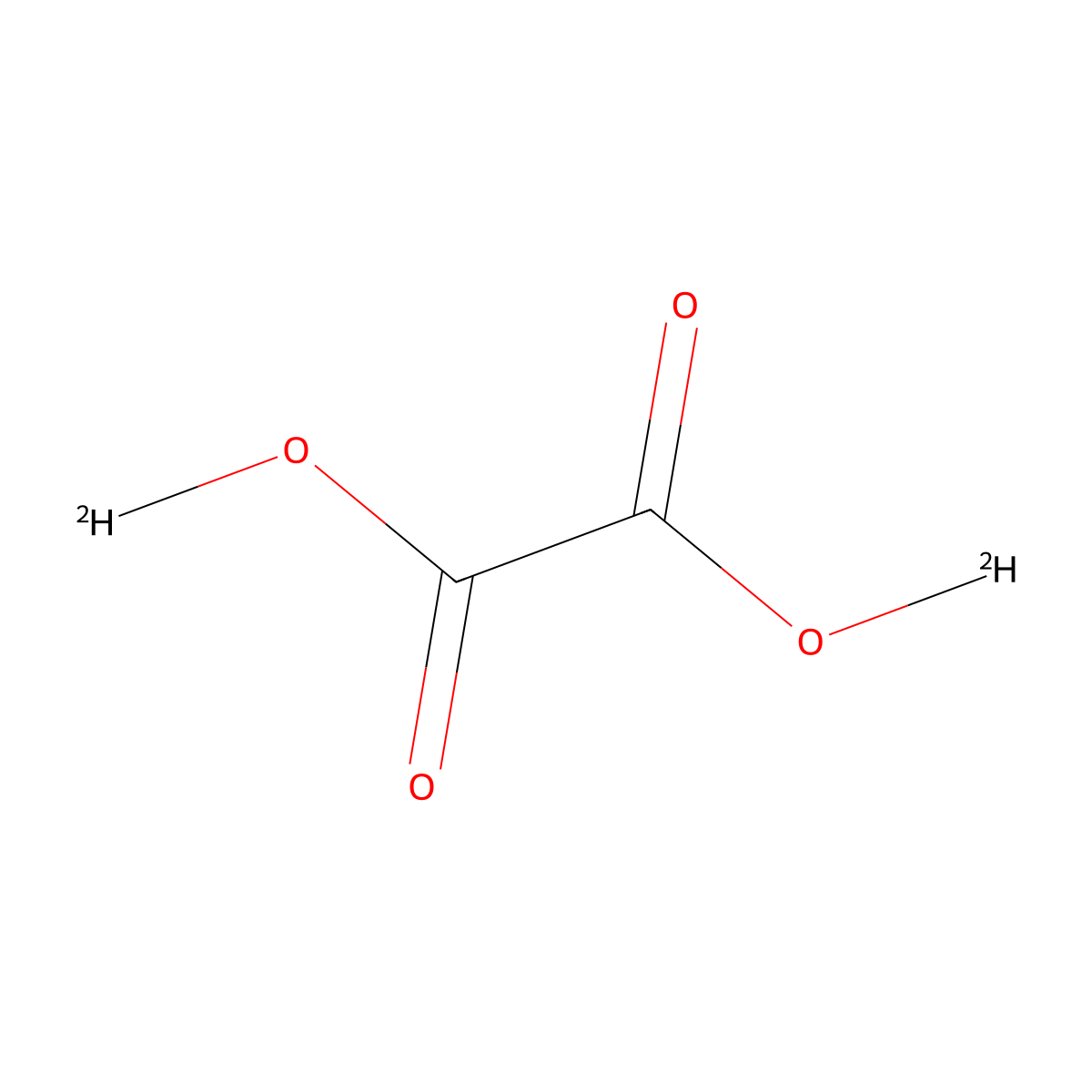 Oxalic (2H)acid molecular structure, CAS 2065-73-8