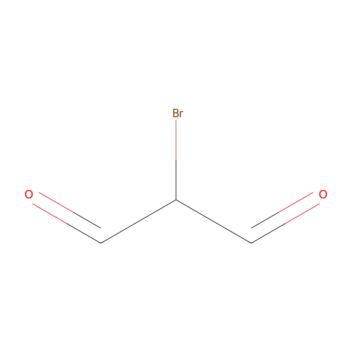 2-Bromopropanedial molecular structure, CAS 2065-75-0