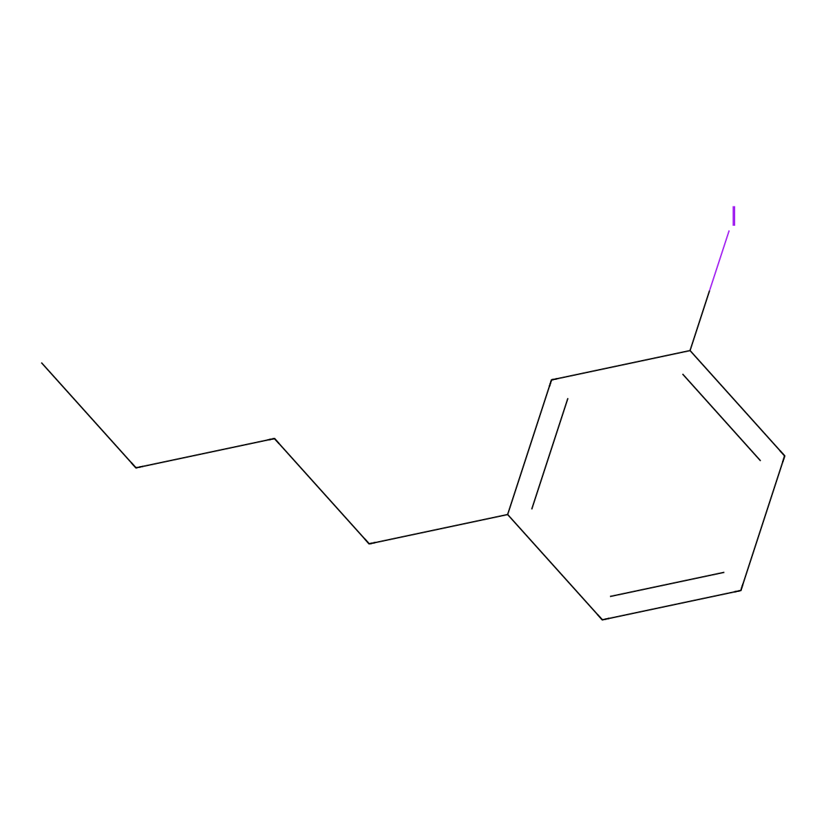 3-Iodo-n-butylbenzene molecular structure, CAS 20651-68-7