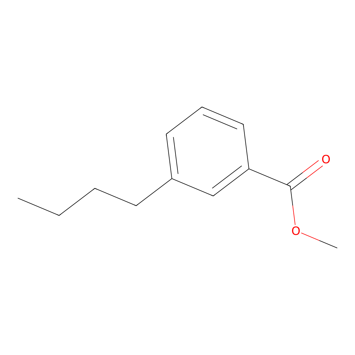 Methyl 3-butylbenzoate molecular structure, CAS 20651-70-1