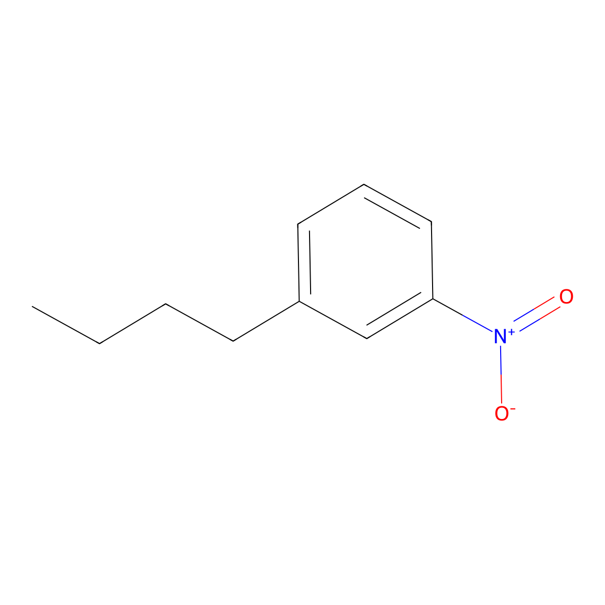 1-Butyl-3-nitrobenzene molecular structure, CAS 20651-76-7