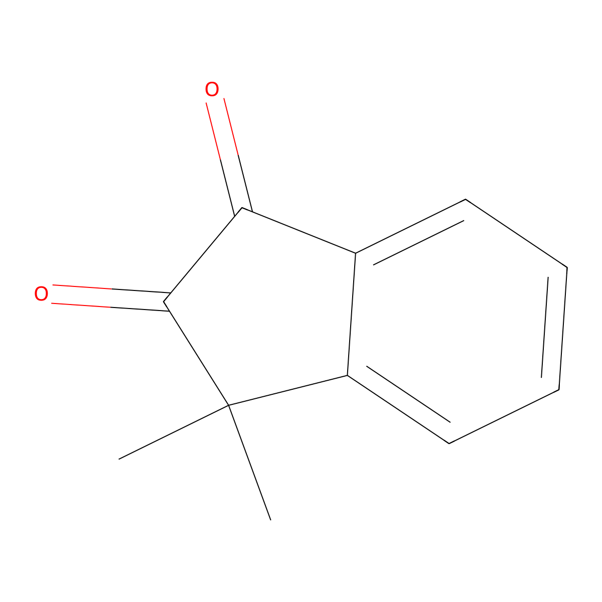 1,2-Indandione, 3,3-dimethyl- molecular structure, CAS 20651-88-1